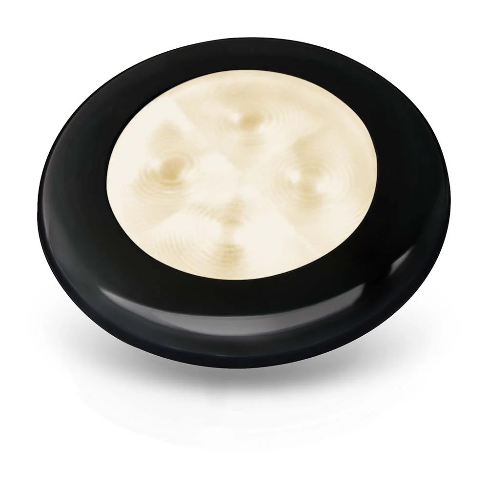 Hella Marine Leuchte, rund, weiß-warm LED,  Schwarz