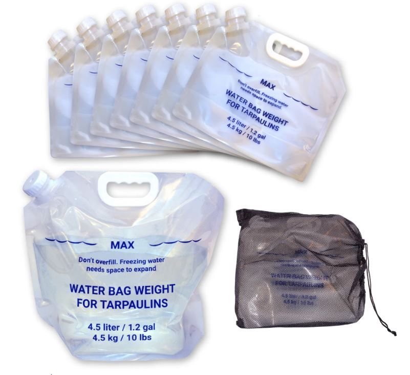 NOA Wassersäcke zum Beschweren von Persenningen, 8 Stück 