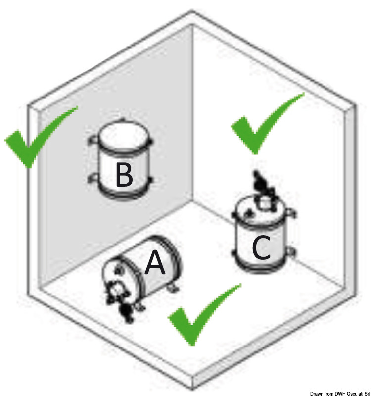 ATI Warmwasserboiler 30 Liter, zylinderförmig (Edelstahl)