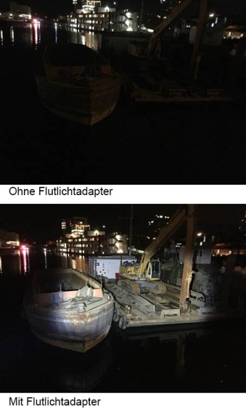 Ferropilot Flutlichtadapter für Suchscheinwerfer 220S