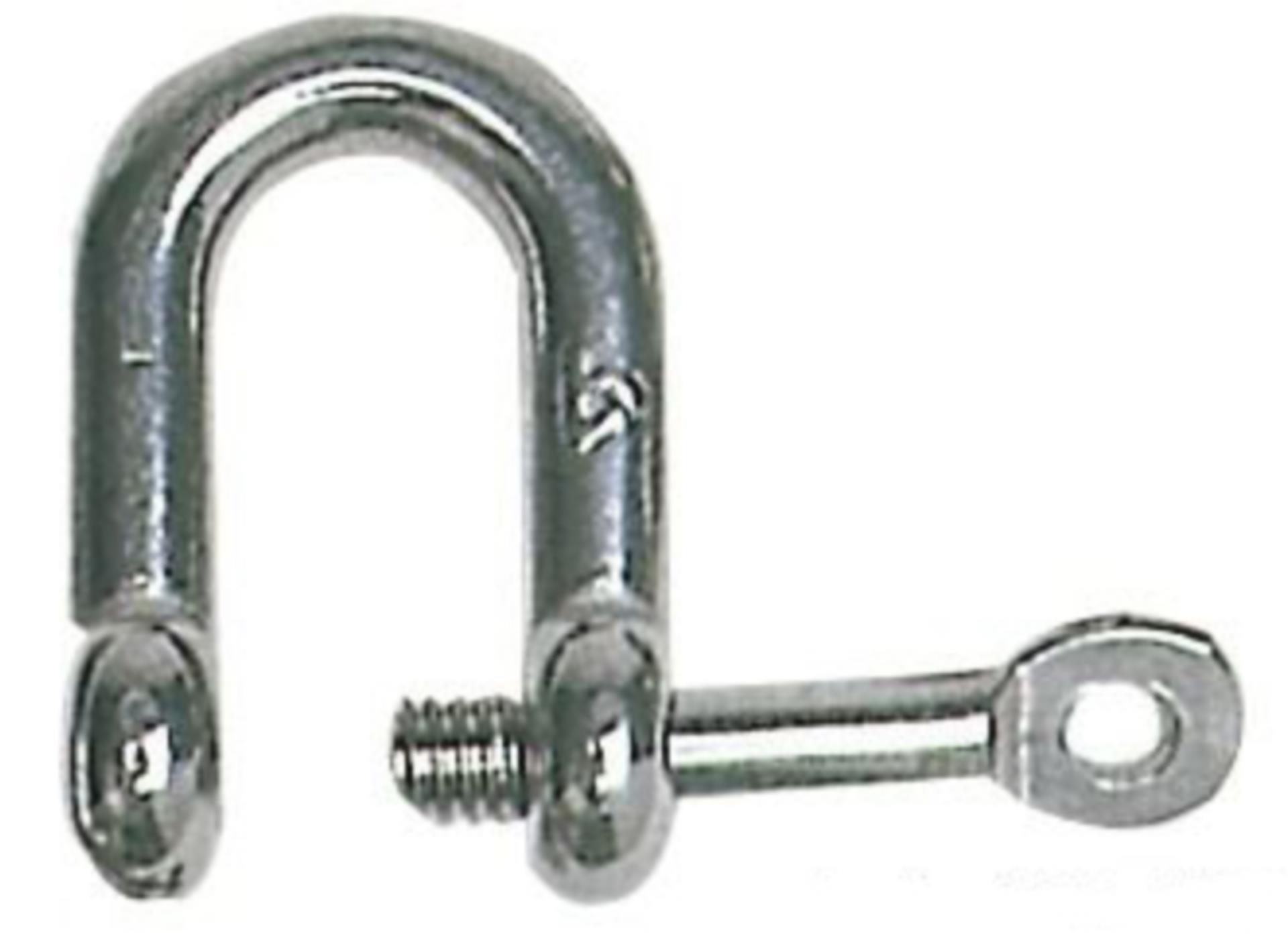 Osculati Rundschkäl Gerade mit unverlierbarem Bolzen, 12 mmØ (BL 6600 kg)