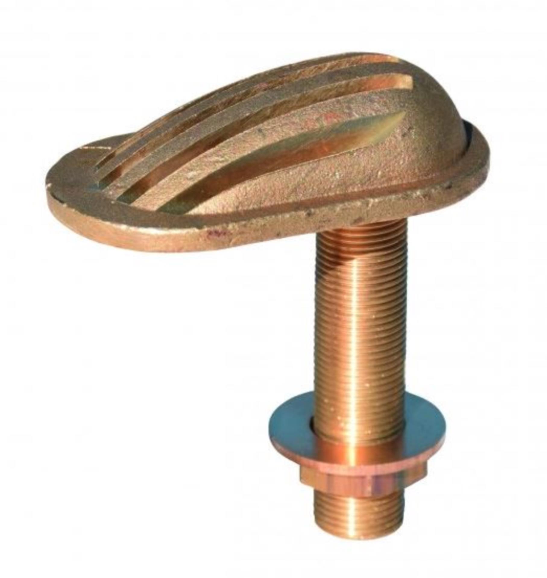 CR Messing Borddurchlass mit Sieb CR Messing, 3/8"