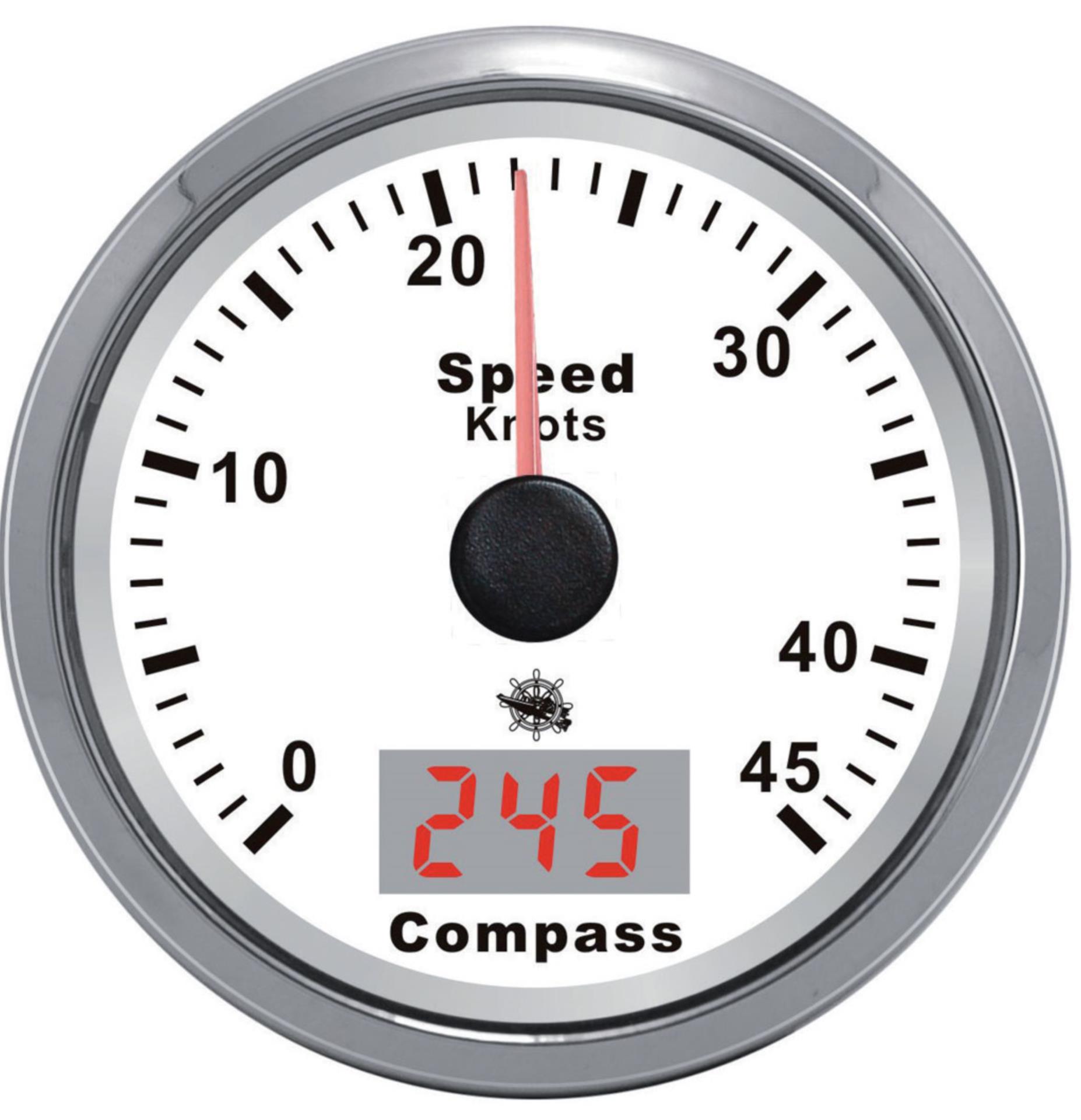 Osculati Guardian GPS Geschwindigkeitsanzeige, Analog weiß