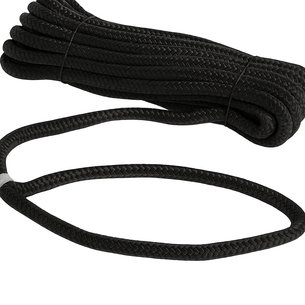 Osculati Festmacher mit Auge Dockline schwarz, 24 mmØ x 15 Meter  Osculati Festmacher mit Auge Dockline schwarz, 24 mmØ x 15 Meter