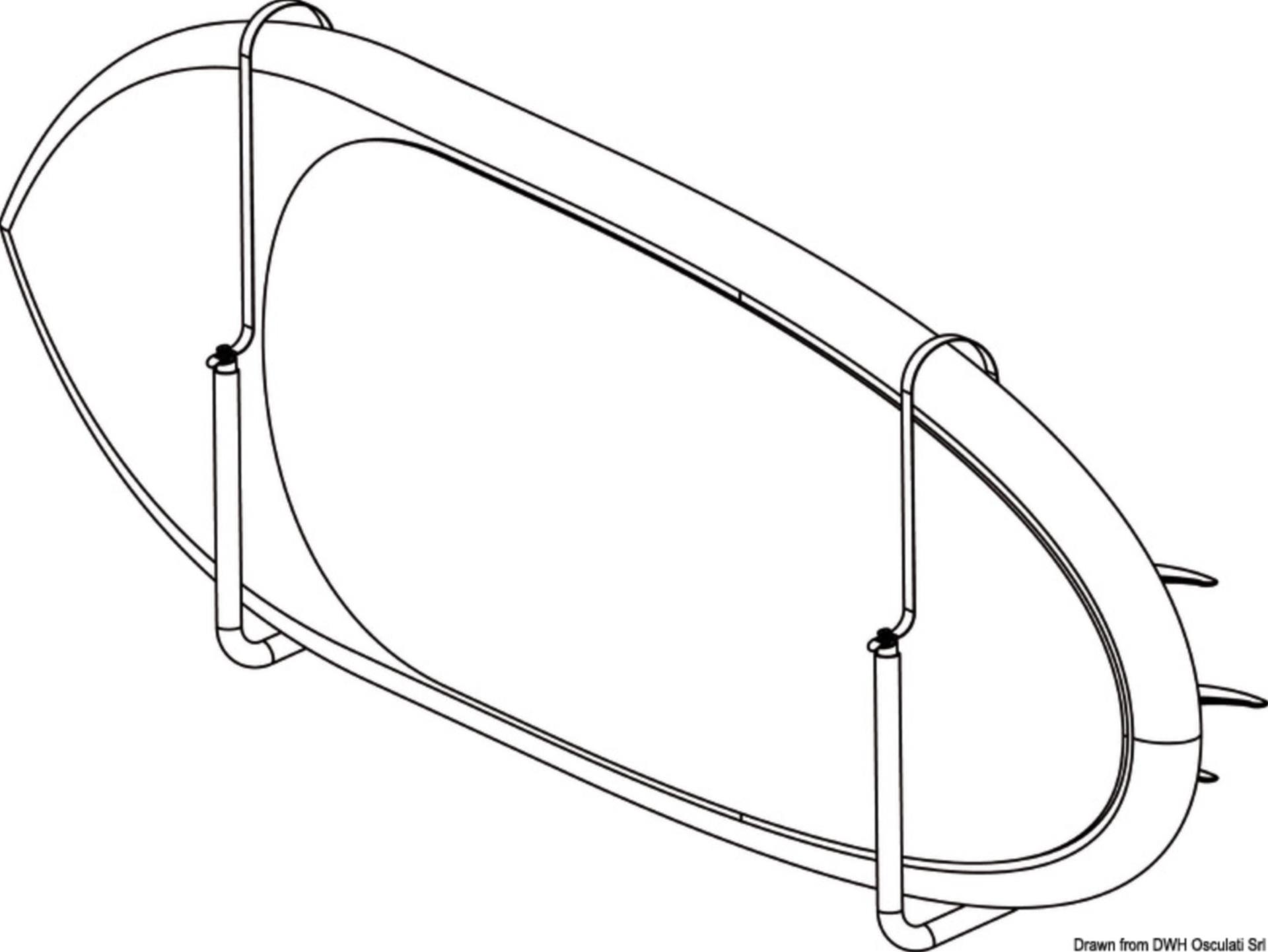 Osculati Deluxe SUP- oder Gangway Halterung, Edelstahl Osculati Deluxe SUP- oder Gangway Halterung, Edelstahl