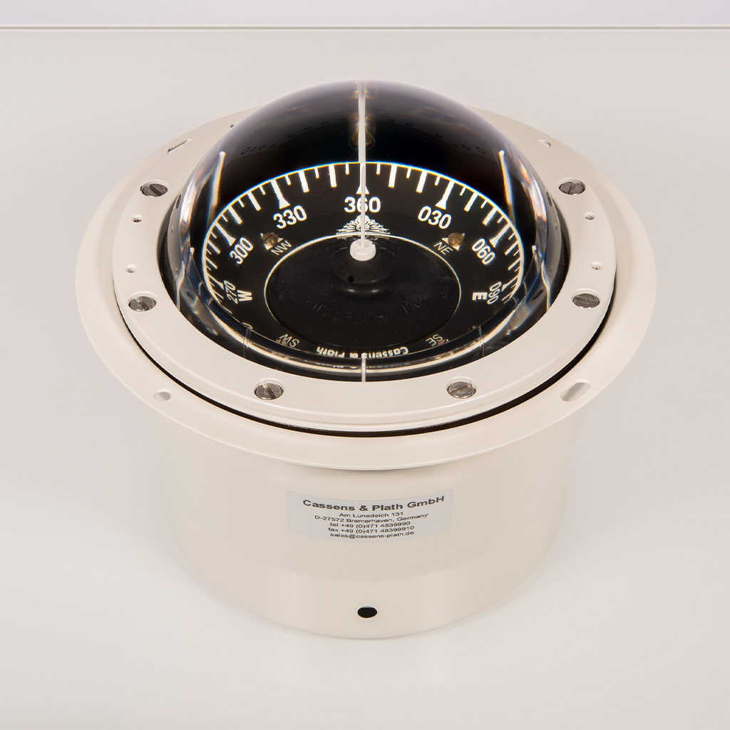 Cassens & Plath Kompass Cassens & Plath ZETA/1 Einbau 24VDC weiß/ schwarze Rose 5°