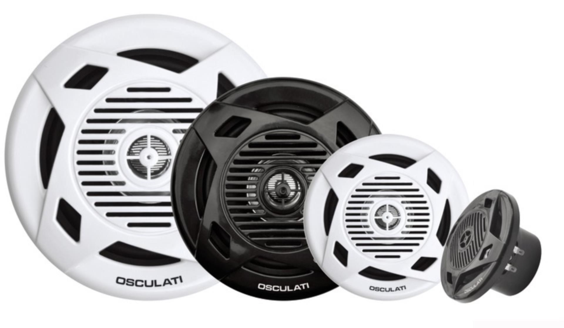 Osculati Lautsprecher 2-Wege weiß 2 x 30 Watt, 129 mmØ (Paar) Osculati Lautsprecher 2-Wege weiß 2 x 30 Watt, 129 mmØ (Paar)