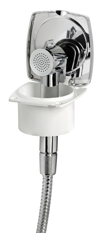 Osculati Cockpitdusche NEW EDGE Chrom mit 4,0 meter Schlauch