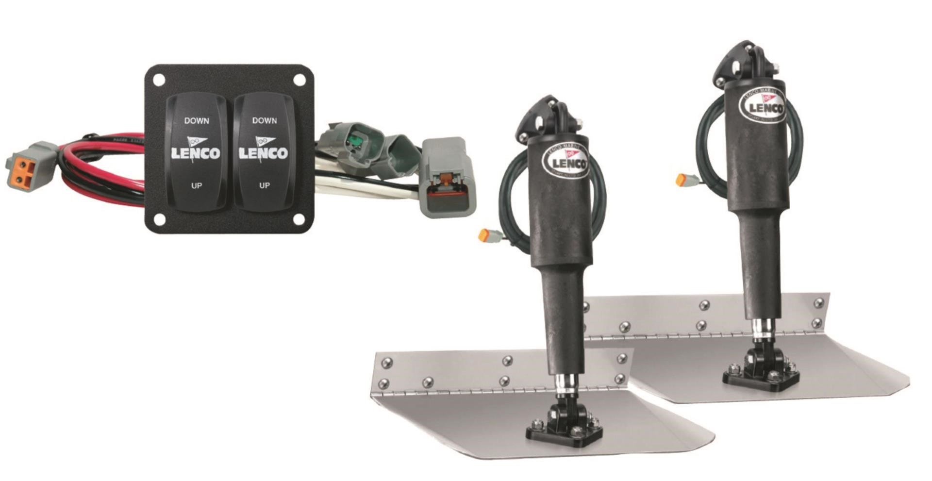 Lenco Trimmklappenset 230 x 230 mit Standard Schalter