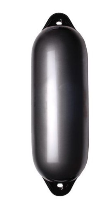 Talamex Star Fender anthrazit, 40 x 10 cm, Einzel mit Fenderleine