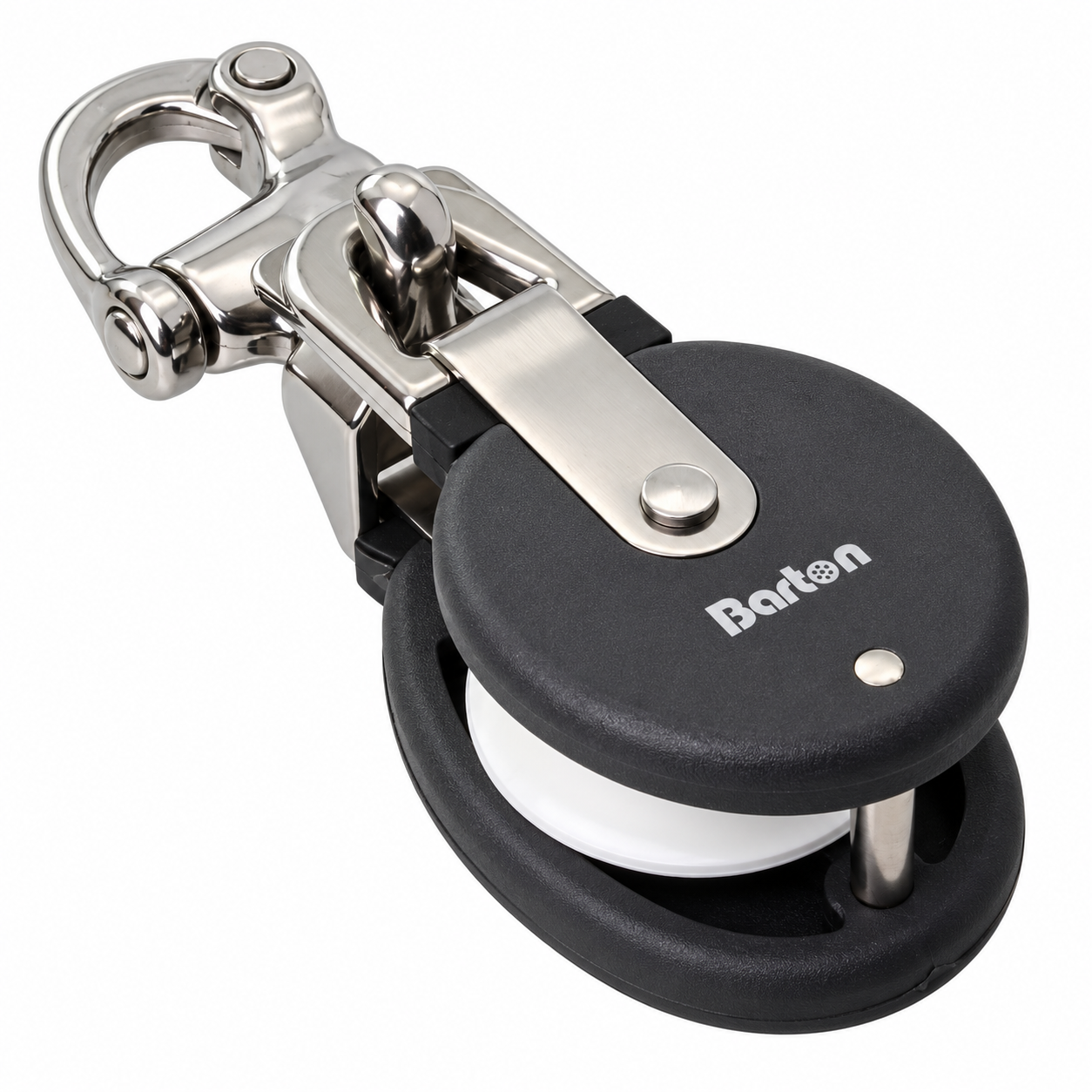 Barton Marine Barton Schnapphaken Block aus Edelstahl, Rolle 35 x 17 mm (Tau 12 mmØ)