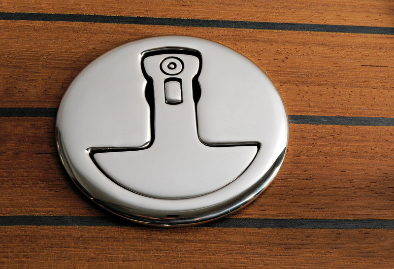 Osculati Bodenheber, Edelstahl mit Schloss