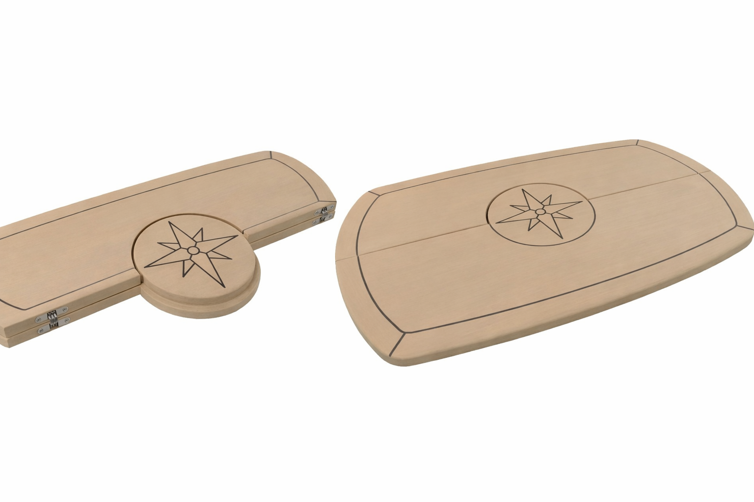 Talamex Eco Teak Tischplatte Folding, 61 x 94 cm