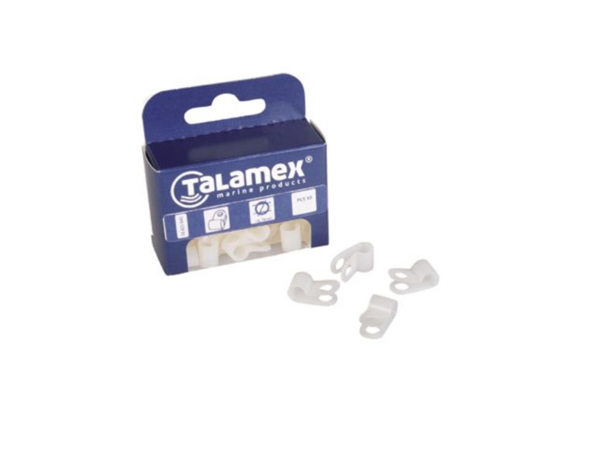 Talamex Kabelhalter P-Clip für 4,3 bis 4,7 mmØ (10er Pack)