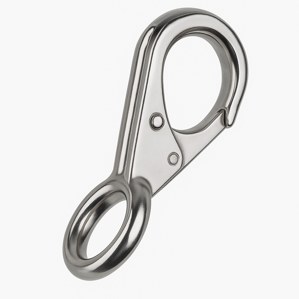 Plastimo Karabinerhaken mit fester Öse, Länge 48 mm