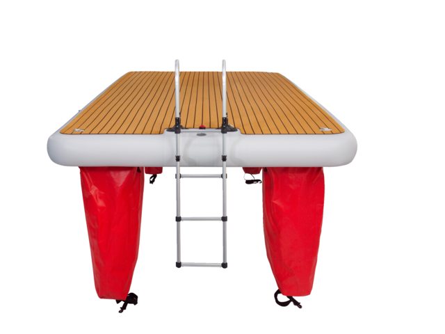 Lankhorst Steck- und klappbare Badeleiter aus Aluminium, 81 x 36 x 21 cm