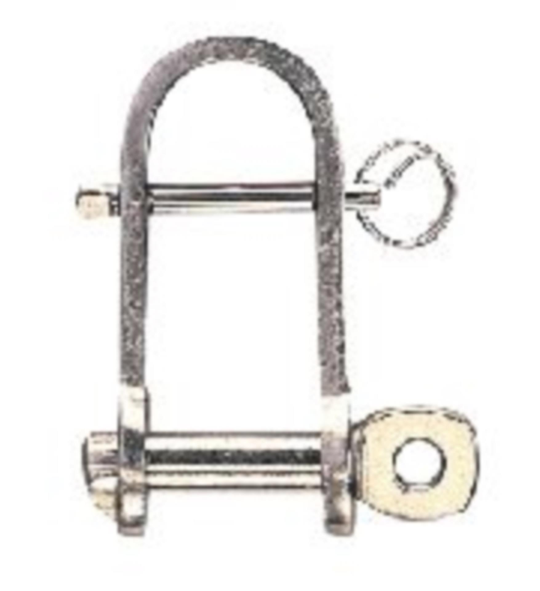 Flachschäkel Steg & Schnellverschluss, 5 x 33 mm