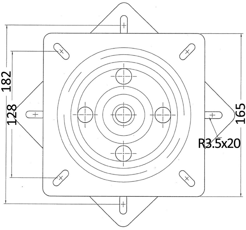 Osculati Drehteller, Edelstahl Osculati Drehteller, Edelstahl