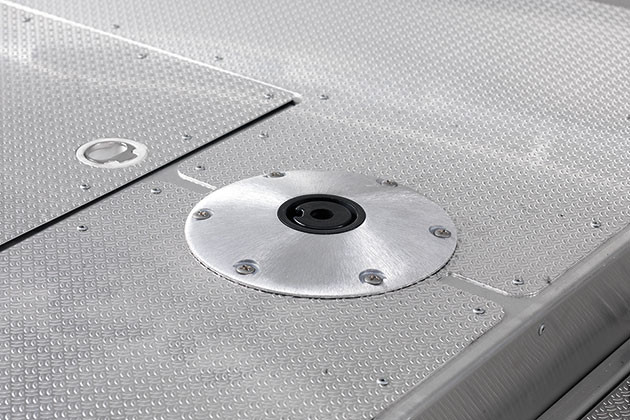 Linder Befestigungsplatte für Angelsitz