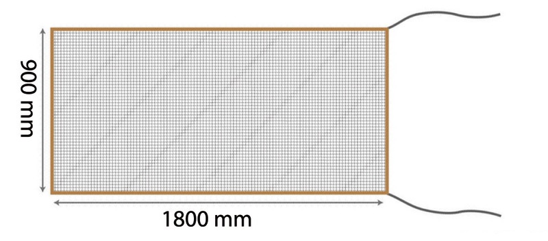 Waterline Design Moskitonetz Niedergang mit Sonnenschutz silber, 1800 x 900 mm