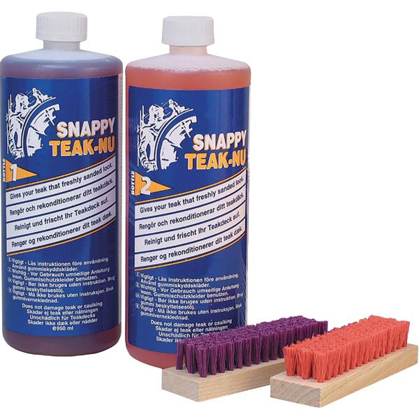 Starbrite Snappy Teak-Nu Kit. 2 x 950 ml (mit 2 Bürsten)