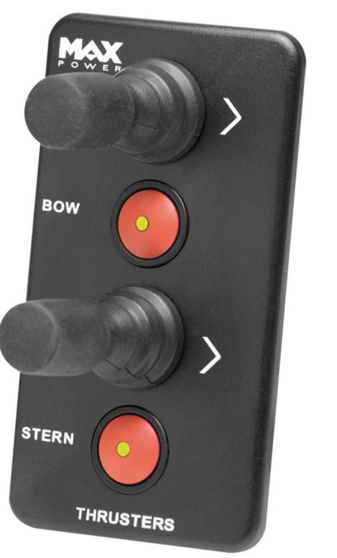 Max Power DoppelJoystick für Bug- und Heckstrahler, schwarz 