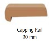 Flexiteek / Isiteek Flexiteek Capping Rail 90 mm, 10 Meter