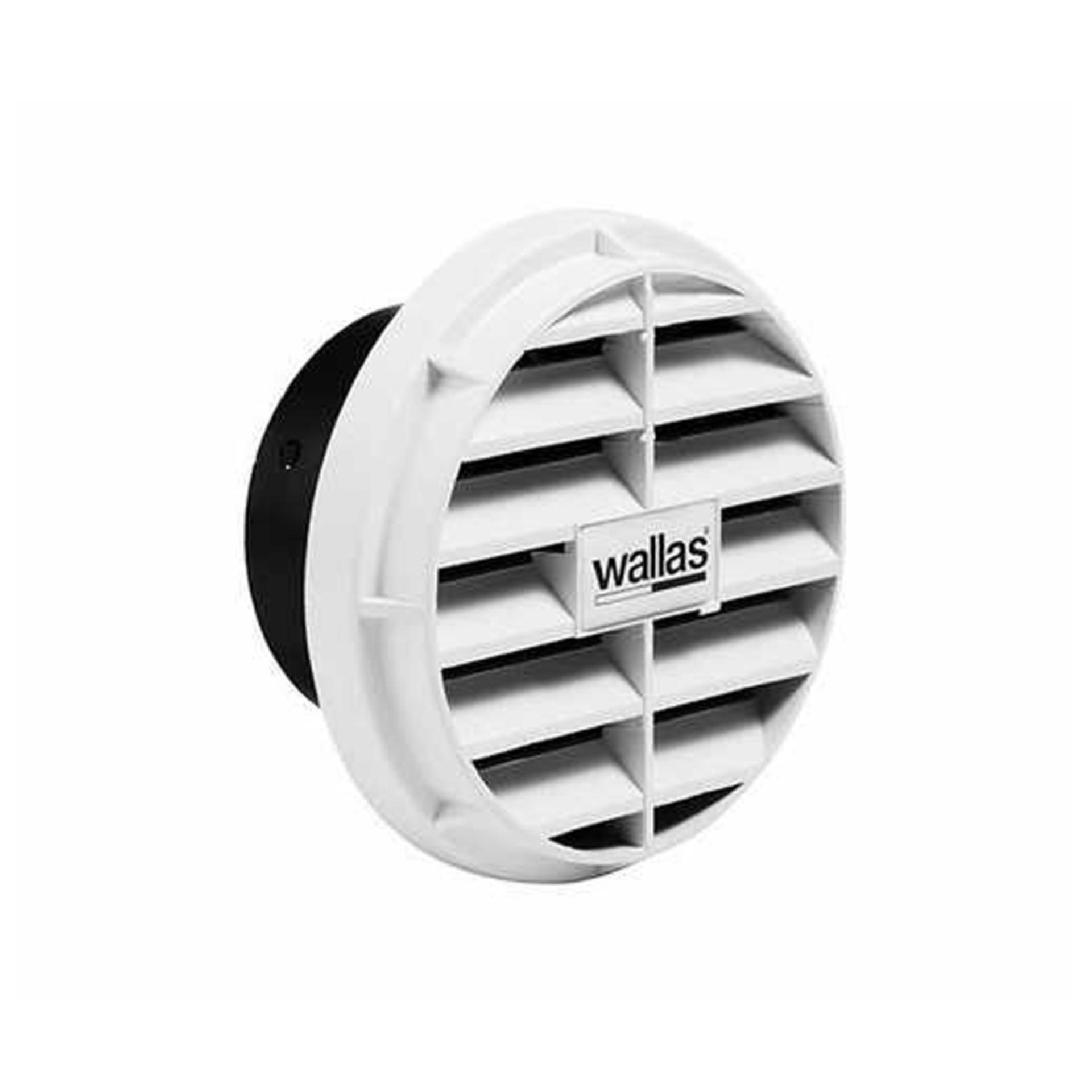 Wallas Auslassblende 75mm weiß