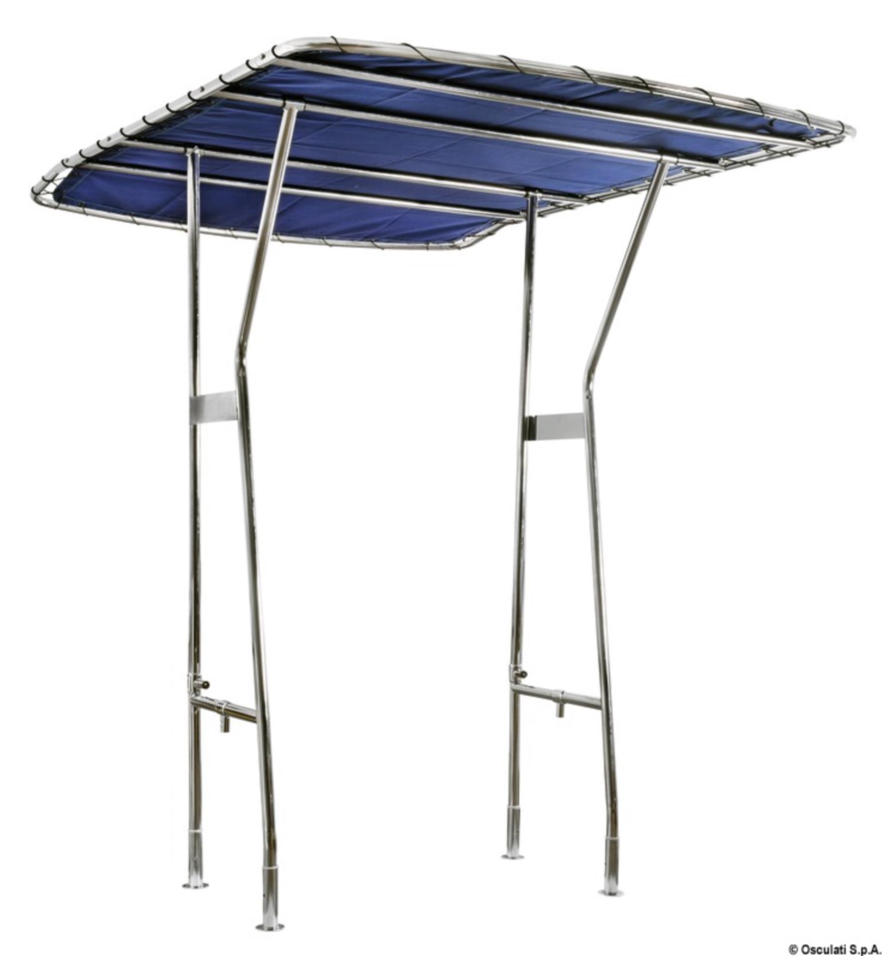 Osculati T-Top Edelstahl ohne Angelrutenhalter