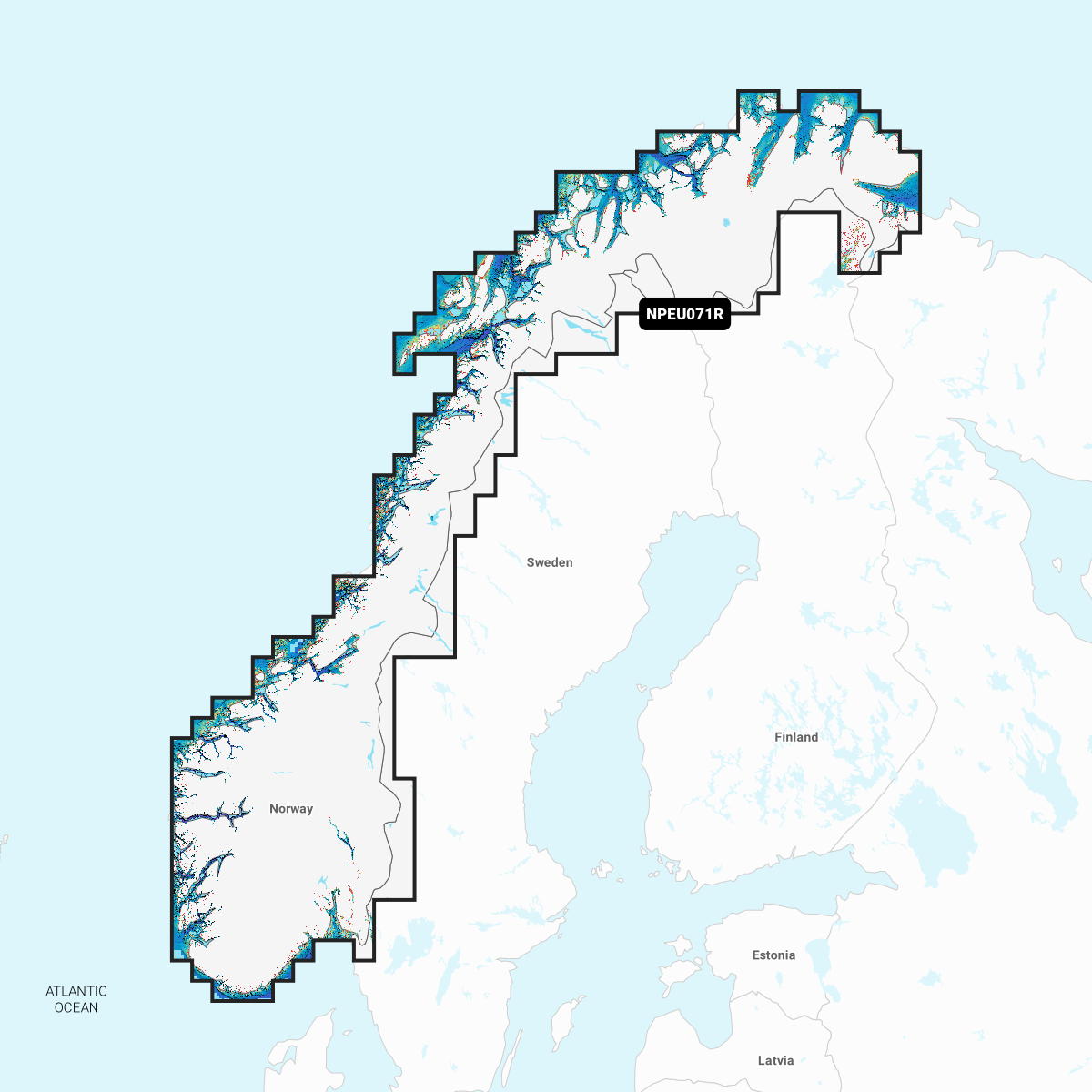 NAVIONICS PLATINUM+ Norwegen Flüsse und Seen