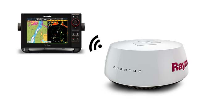 Raymarine Quantum Q24W WIFI Radar mit 10 Meter Spannungskabel