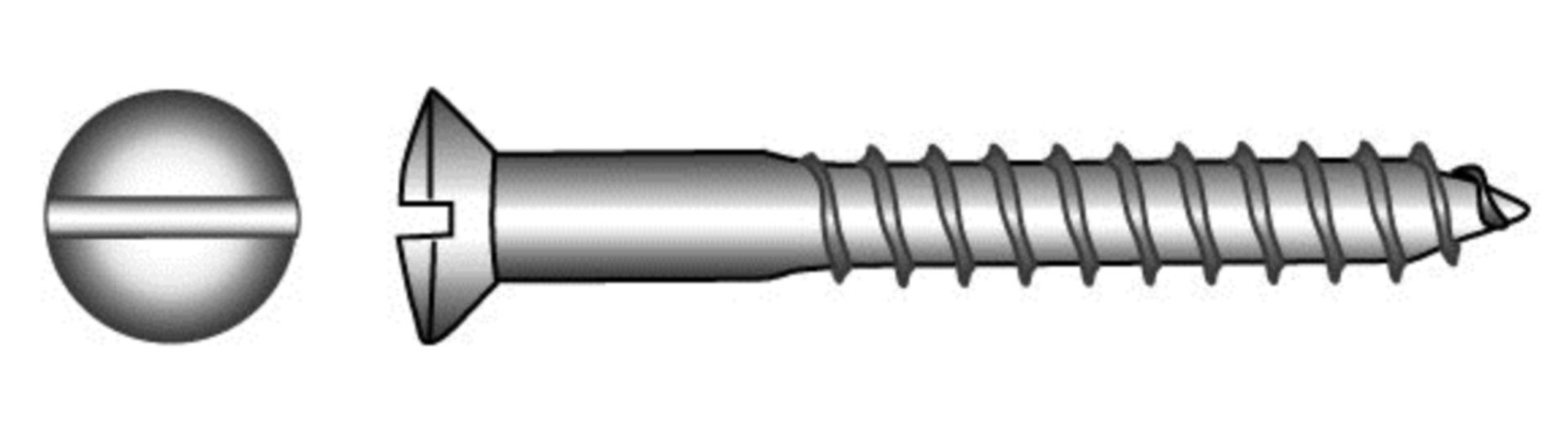 Marinetech M3,0 x 12 mm Holzschraube Linsenkopf (10 Stück) DIN 95 - A4