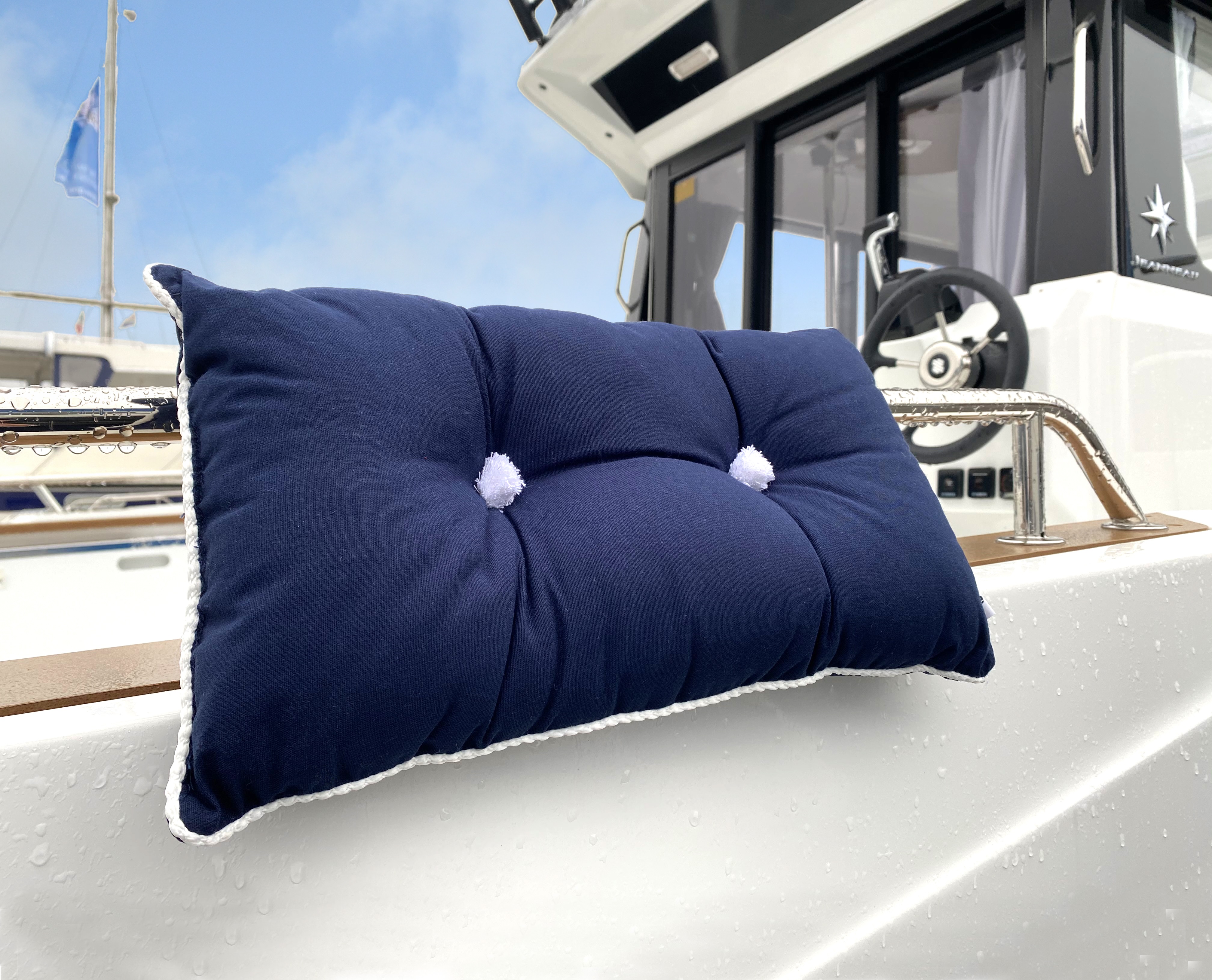 Trem Kapok Relingskissen, 380 x 200 x 70 mm