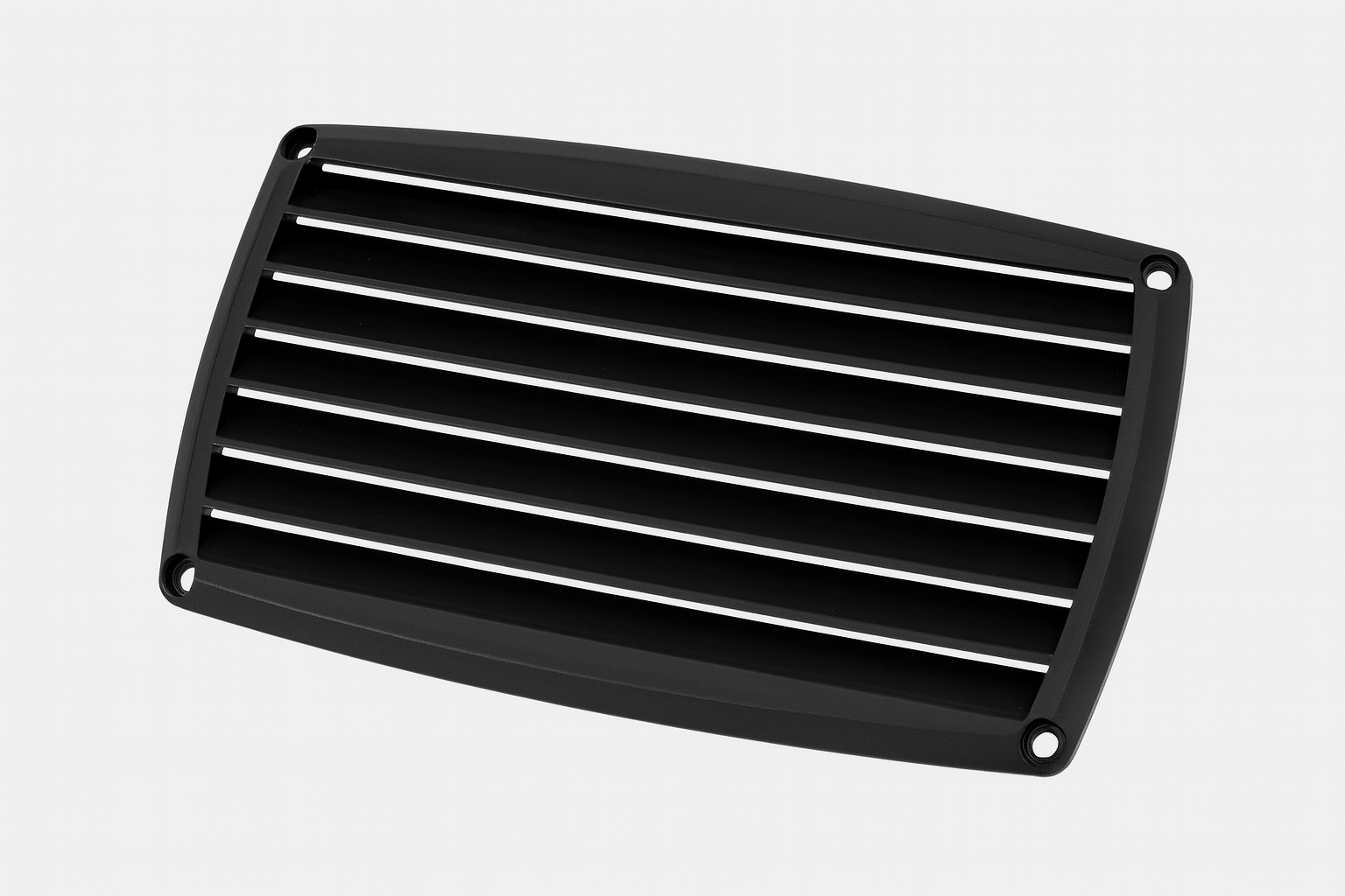 Osculati ABS Lüftungsgitter schwarz, 201 x 101 mm