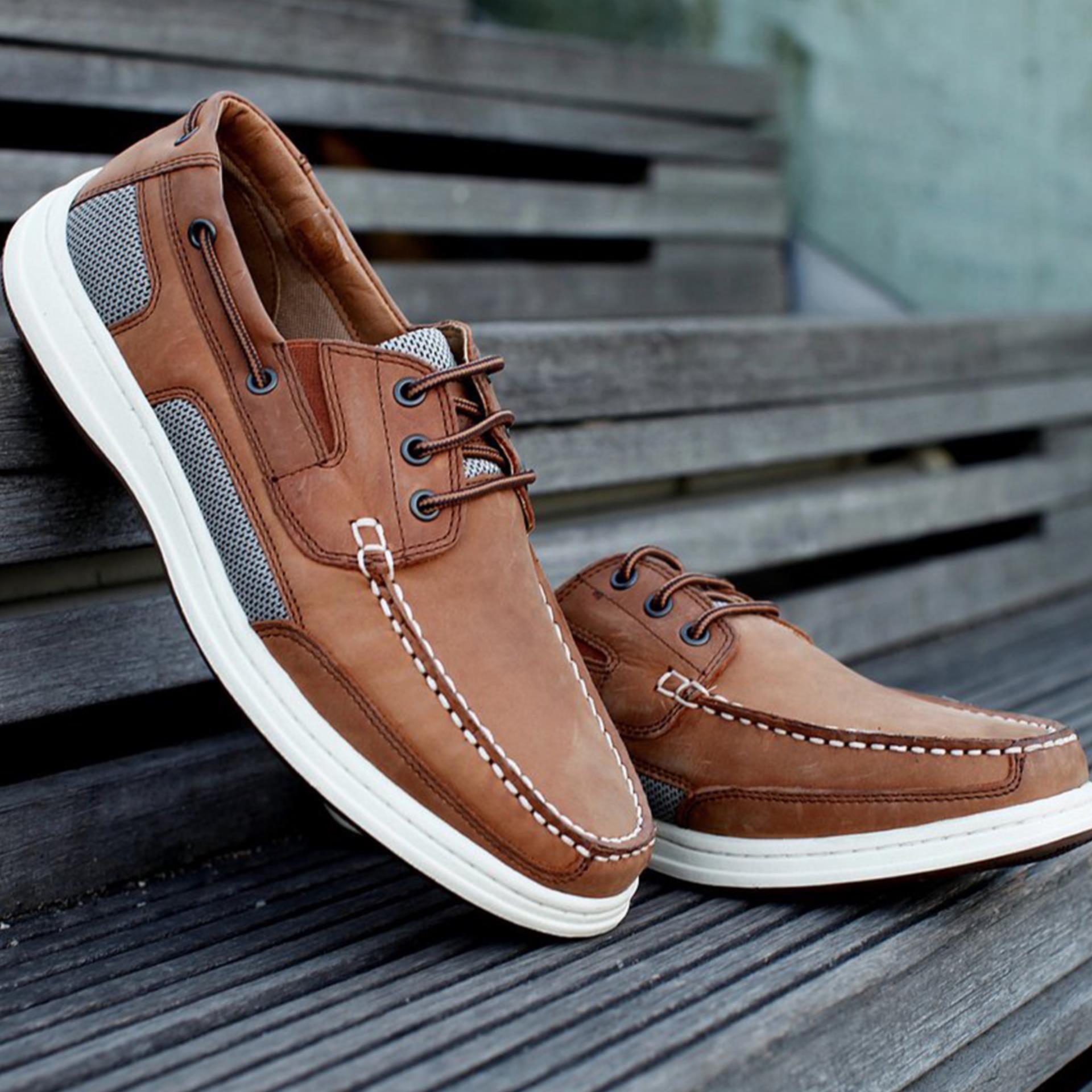 Blue Port Schuh Atlantic 3 Eye Gr.42 tan