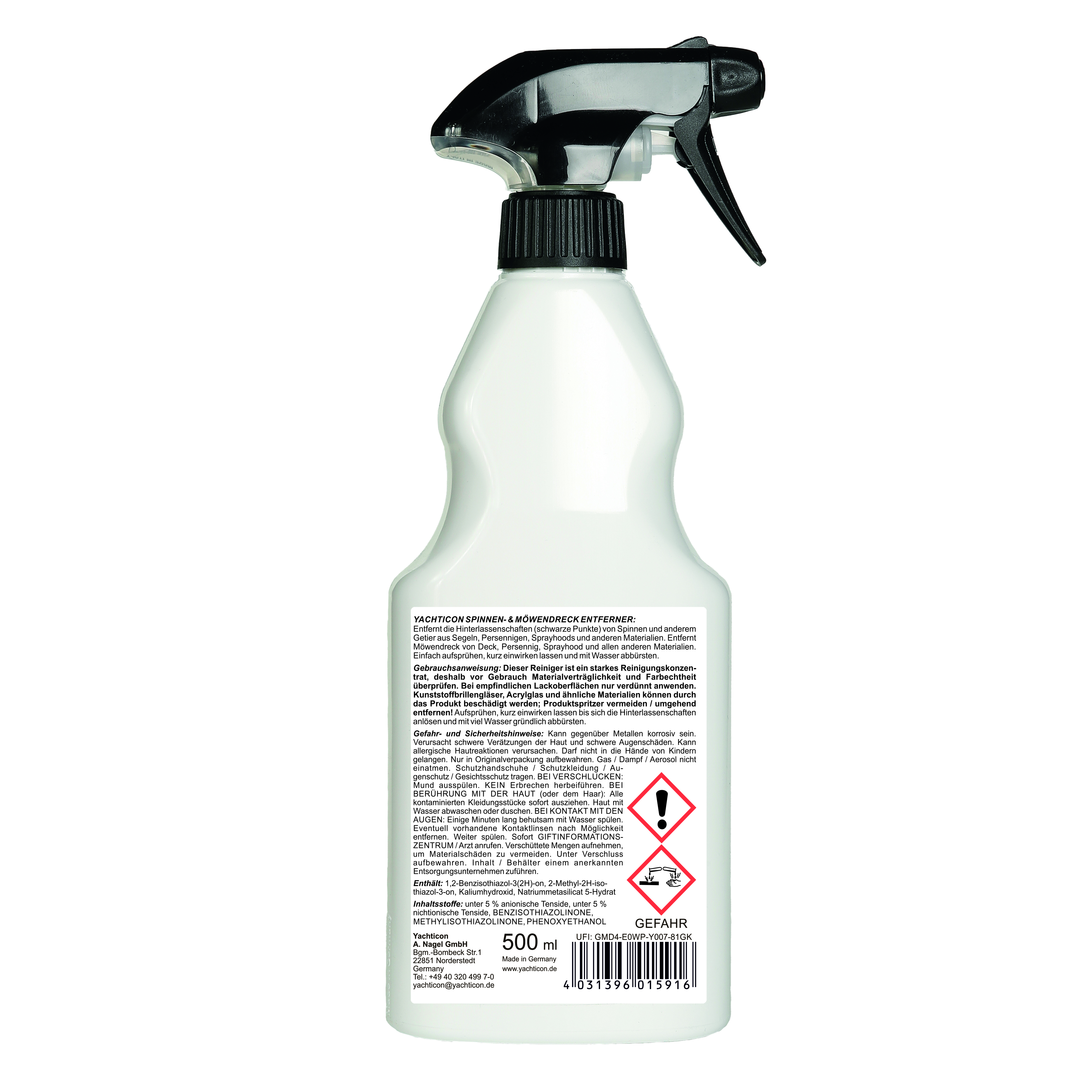 Yachticon Spinnen- & Möwendreckentferner, 500 ml