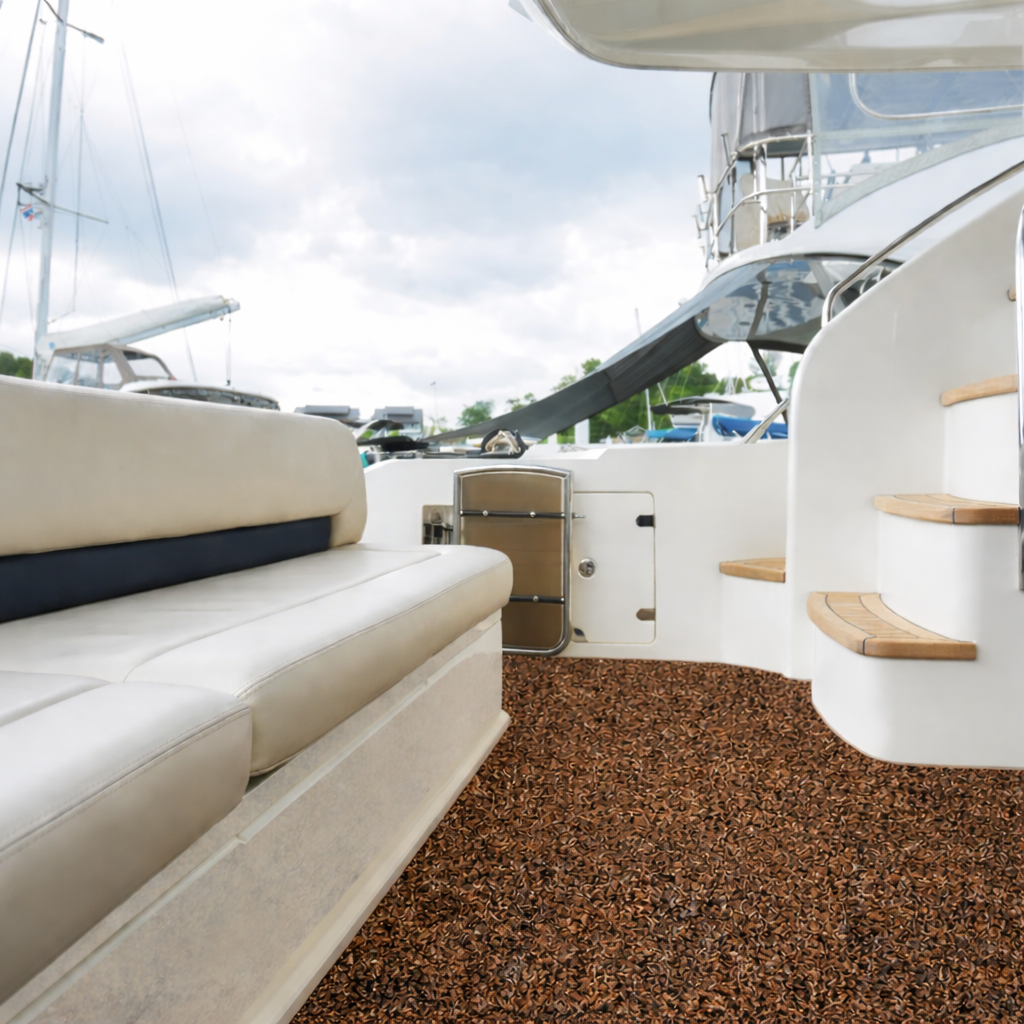 Gisa Tex Bootsteppich Amaree American Spectropil, braun 4207