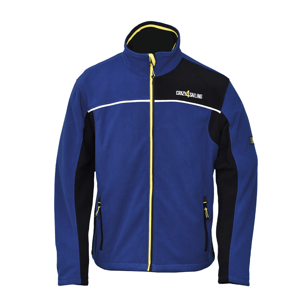 Crazy4Sailing C4S Windbreaker Fleece Jacke blau/schwarz Gr. 