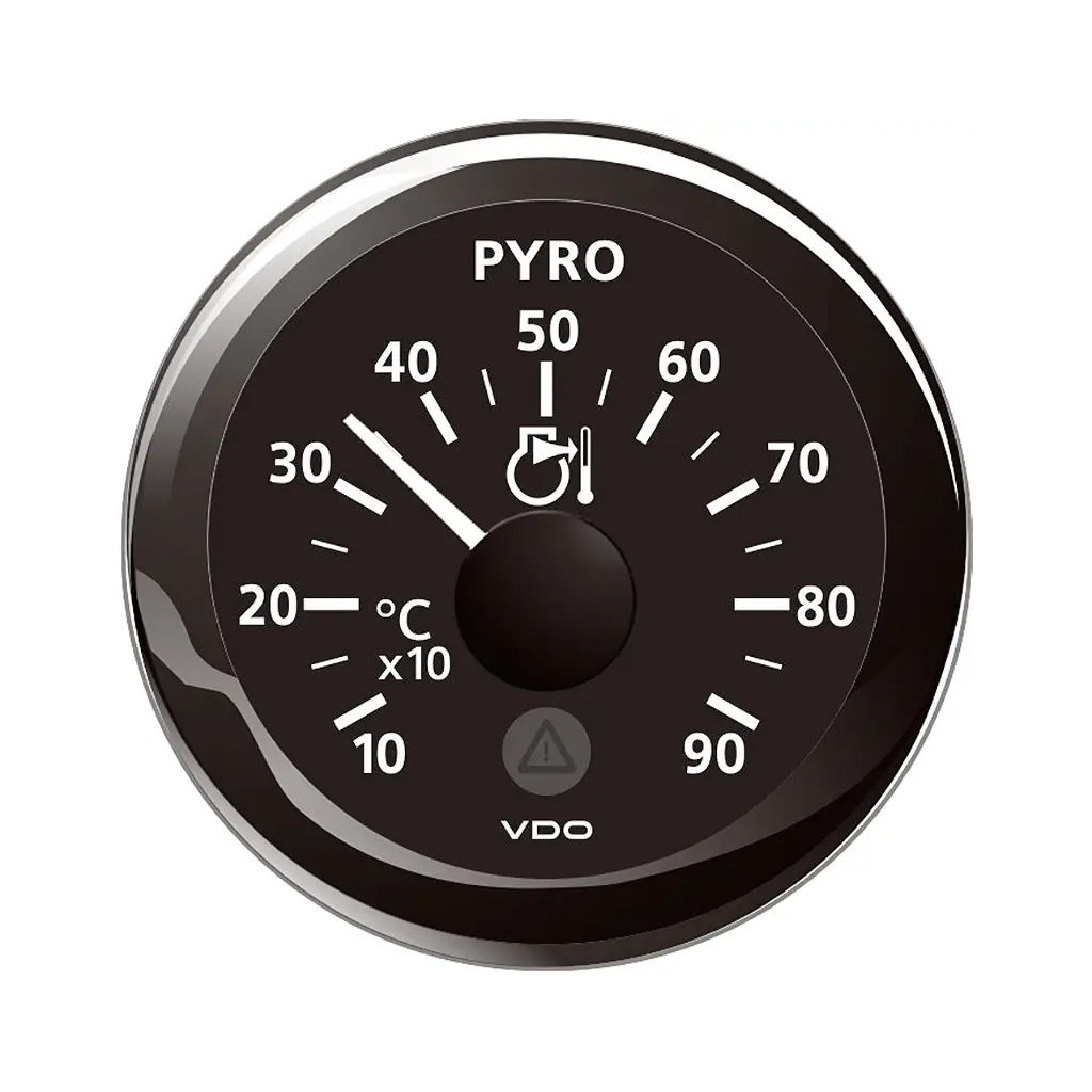 VDO Pyrometer 52mmØ 12V, Anzeige 250-1650, 12V schwarz
