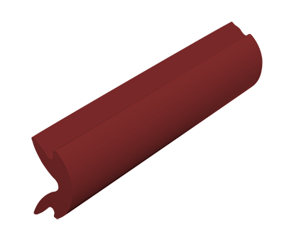 Vetus Kederleiste für Poly Basis 40 x 31, weinrot (20 Meter)