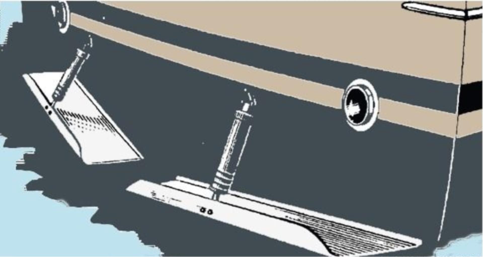 Osculati Trimmklappen Set 30 x 23 cm ohne Spannvorrichtung