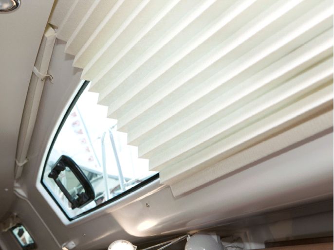 Oceanair Pleatedshade Faltrollo PLS5, creme (1016 x 305 mm)