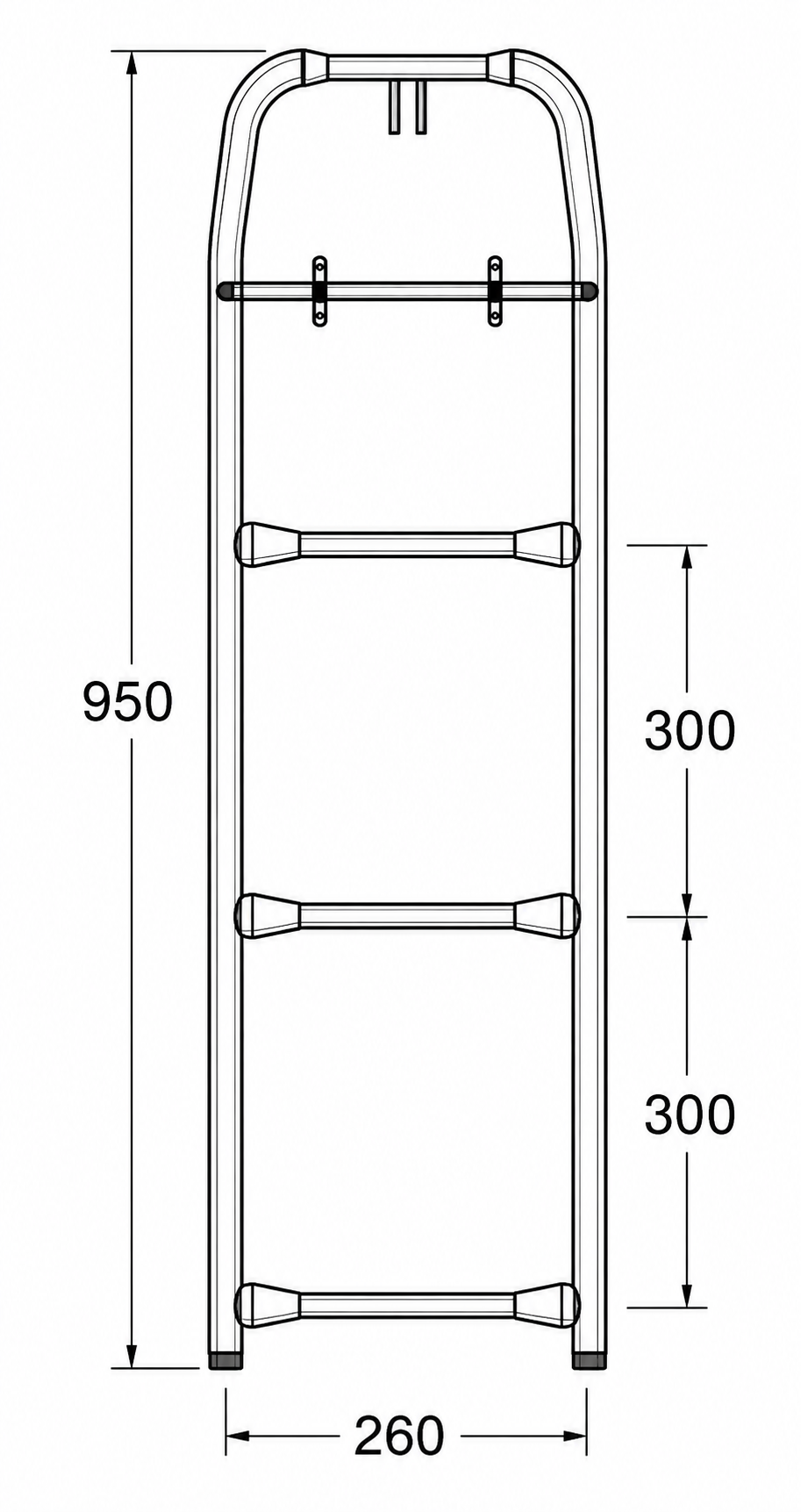 Niro Petersen Stevenleiter für Delta Anker, 10 kg