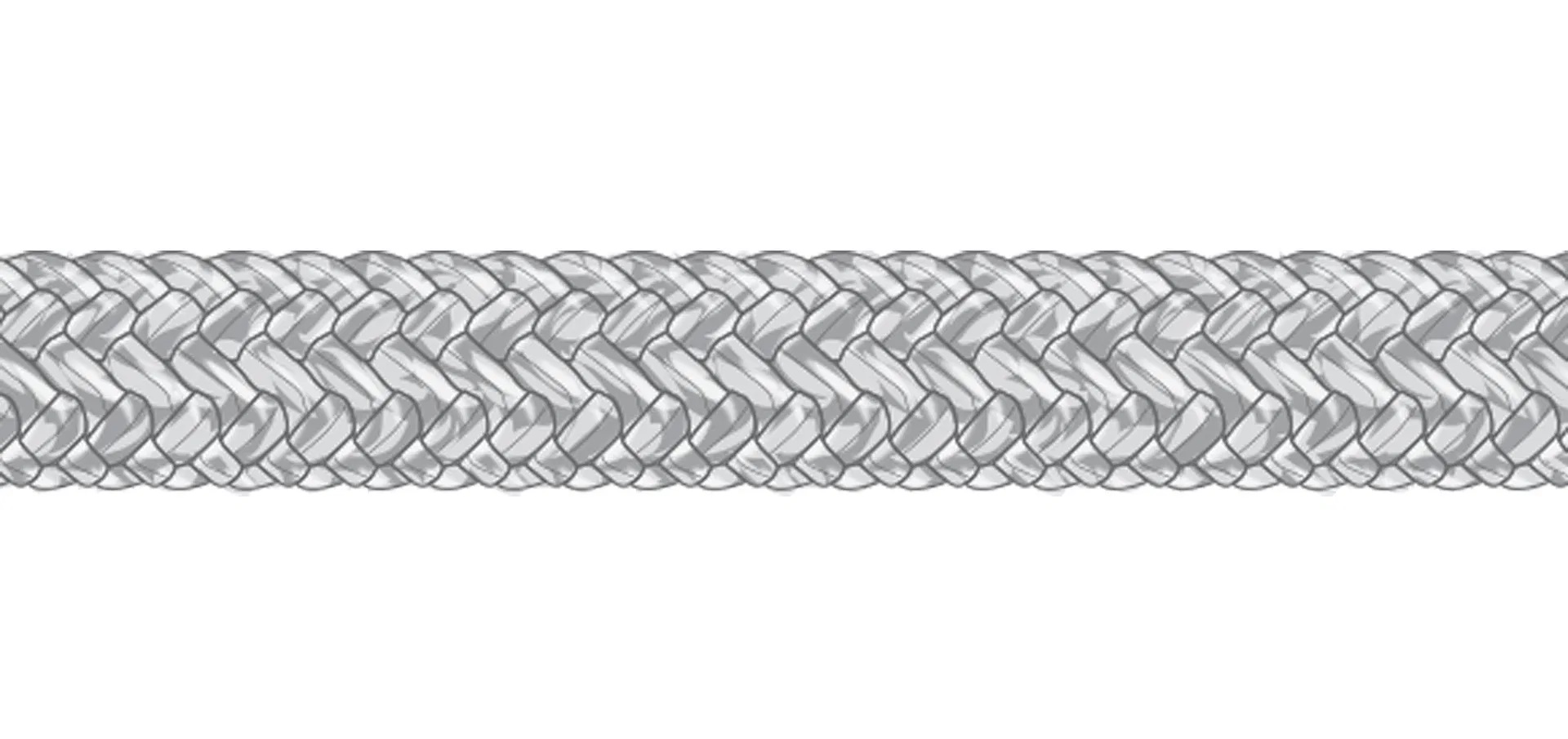 Gleistein MegaTwin 07 Universalleine silbergrau, 10 mmØ