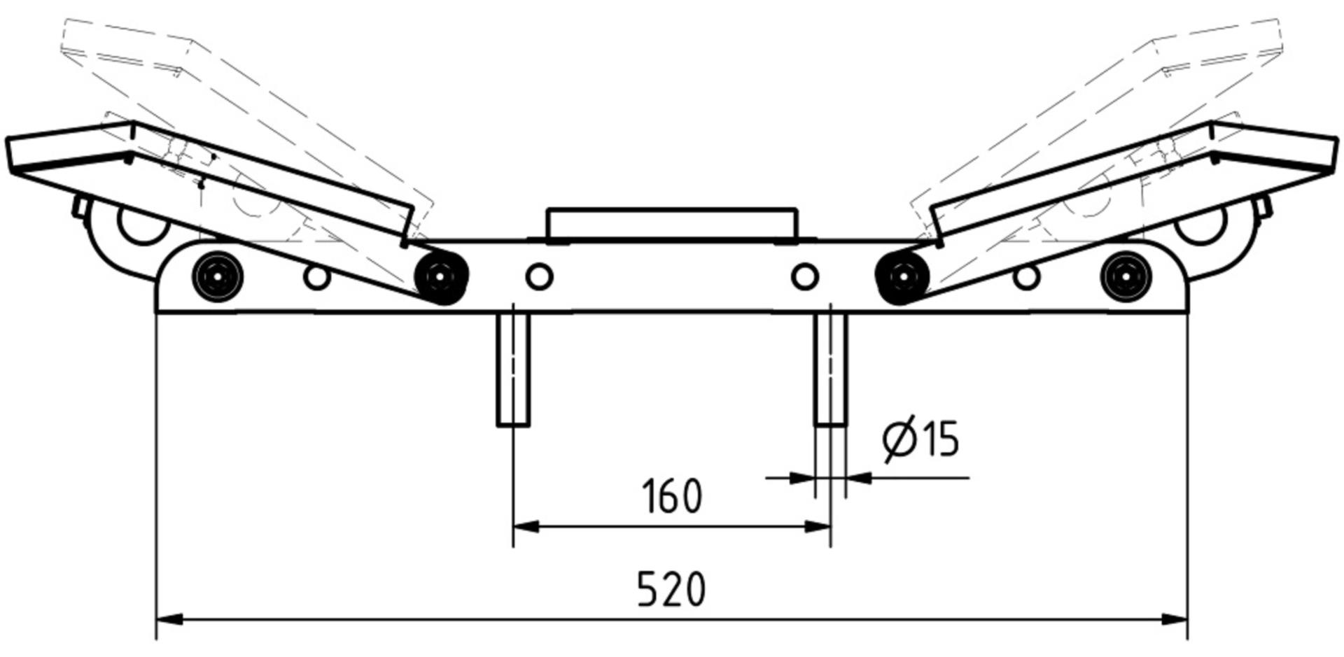 H+B-Technics Edelstahl Beibootauflage H+B-Technics Edelstahl Beibootauflage