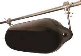 Allpa 4U Fenderhaken Edelstahl 22 mmØ, Set für 1 Fender
