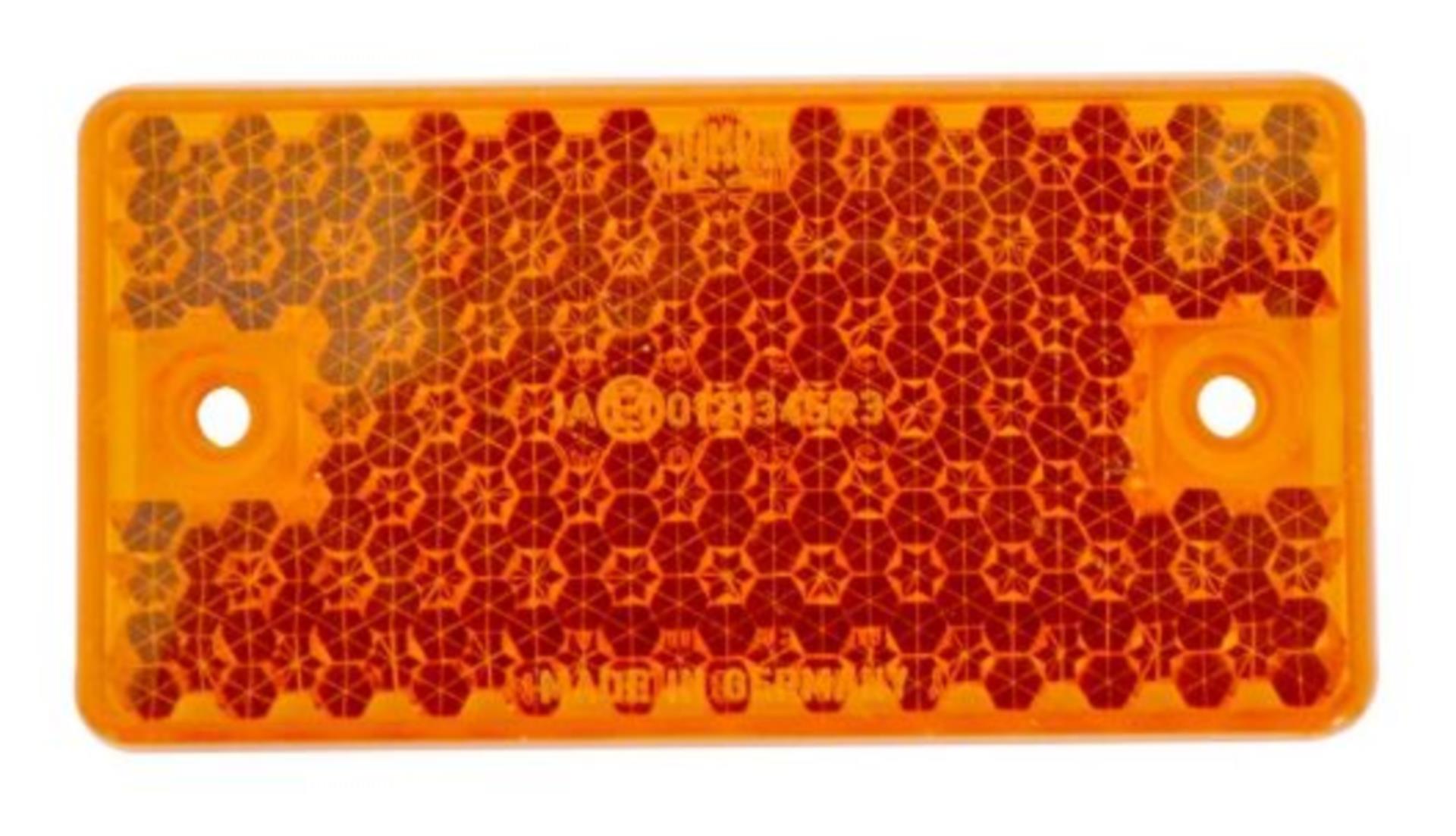 Reimo Seitenreflektor eckig, gelb 91 x 44 mm