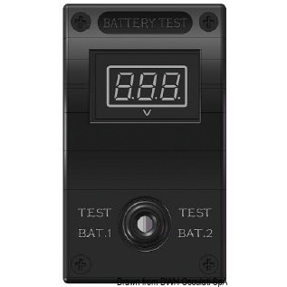 Osculati Doppelter digitaler Spannungsmesser 12/24V