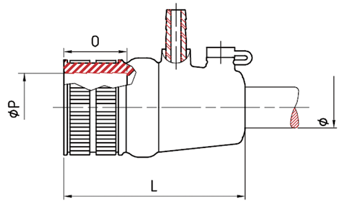 Allpa Wellenlager 25 mmØ für Stevenrohr 39 mmØ