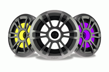 Fusion Lautsprecher EL-F653SPG 6,5", grau RGB LED Einbaulautsprecher
